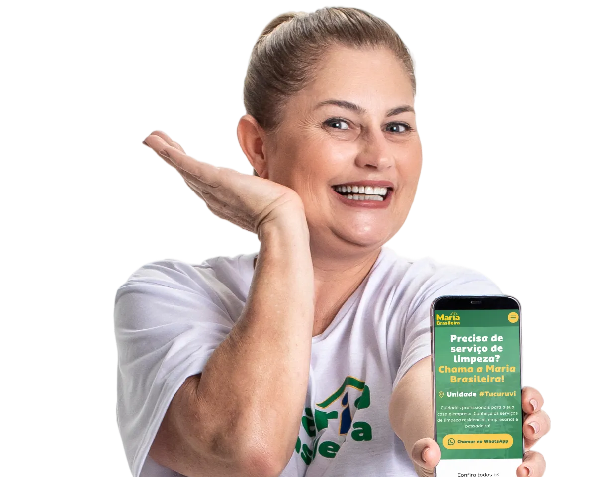 Modelo com Landing Page da Maria Brasileira